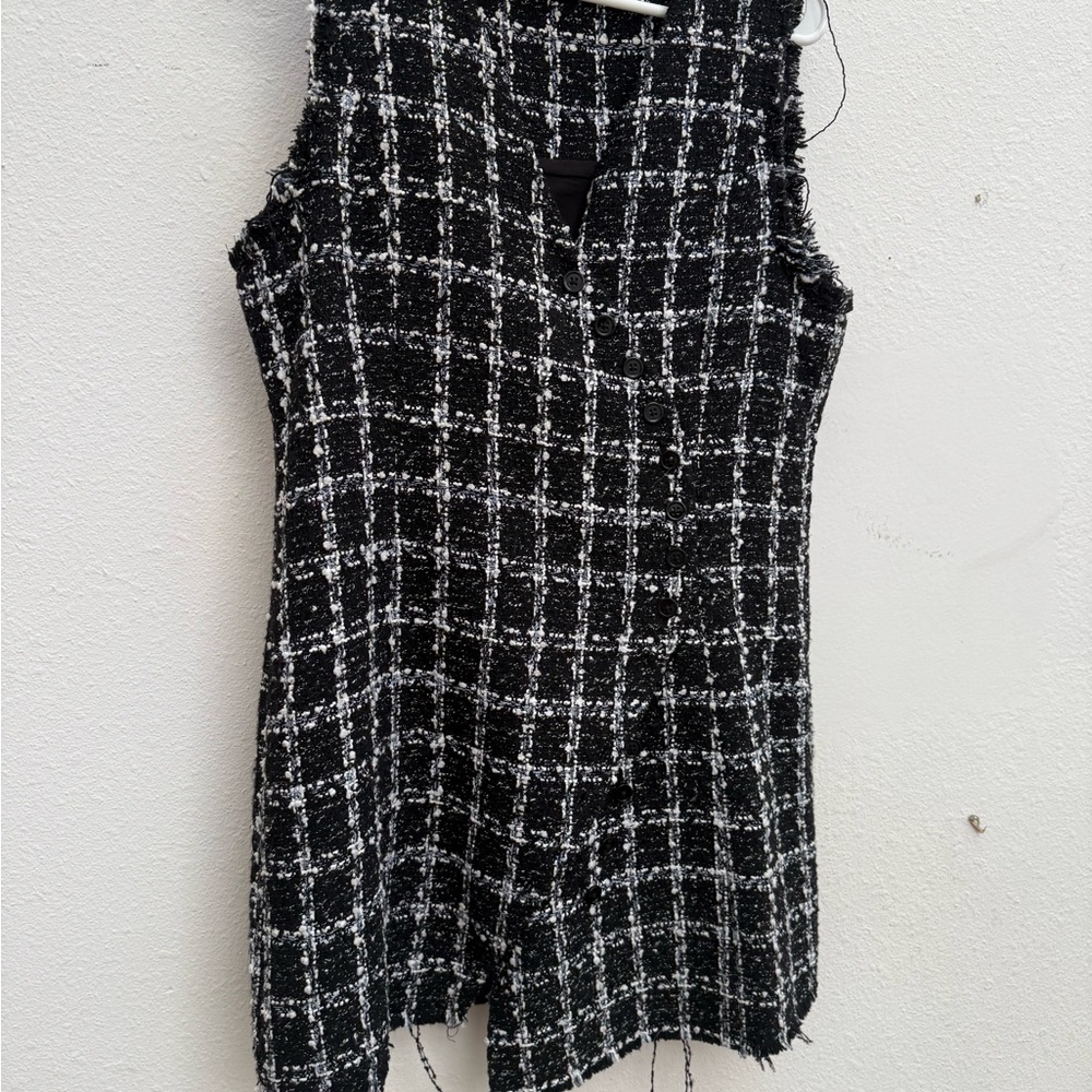 Sundays Black and White Tweed Garment